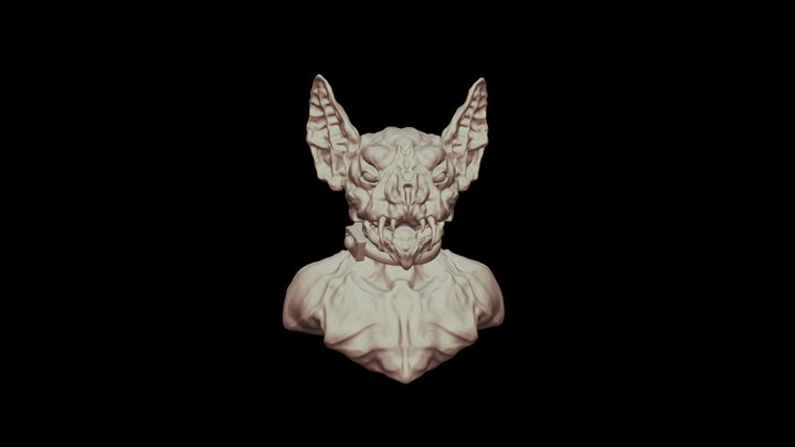 Bat Creature 3D Model