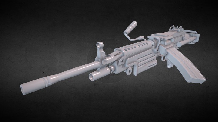 Saw M249 3D Model