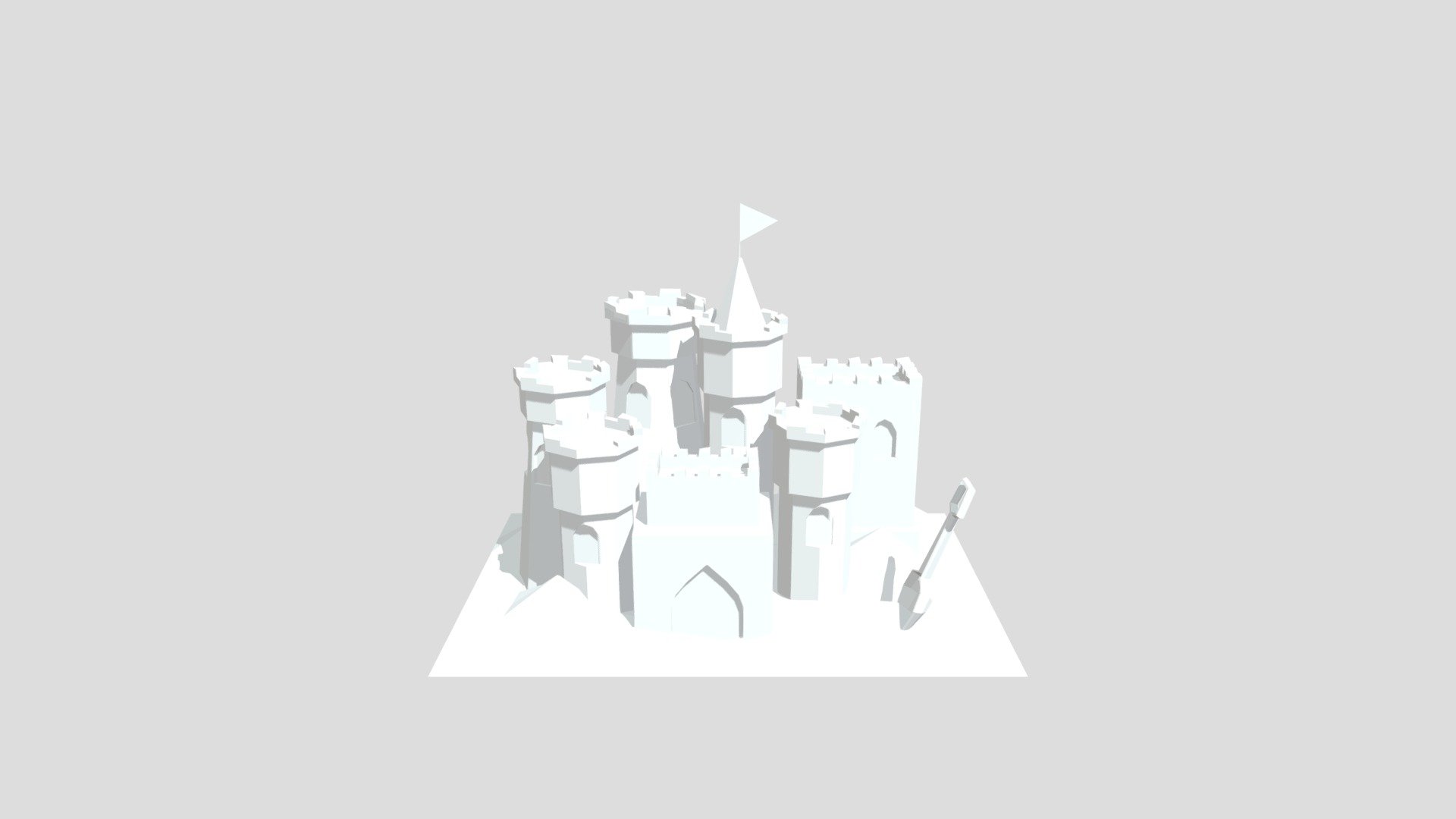 Sandcastle from Poly by Google