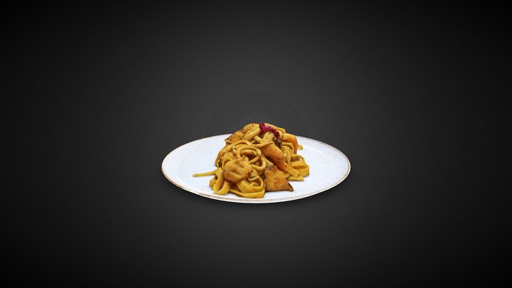 Fetuccini Fruto Di Mare 3D Model