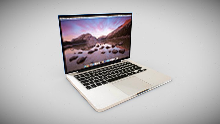 MacBook psx style 3D Model