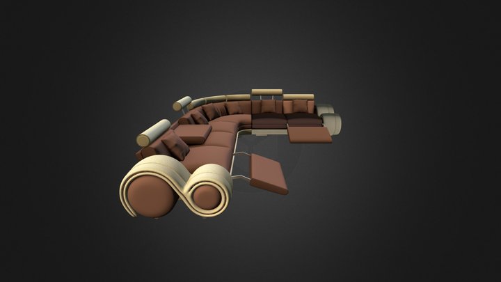 Sofa_model 3D Model