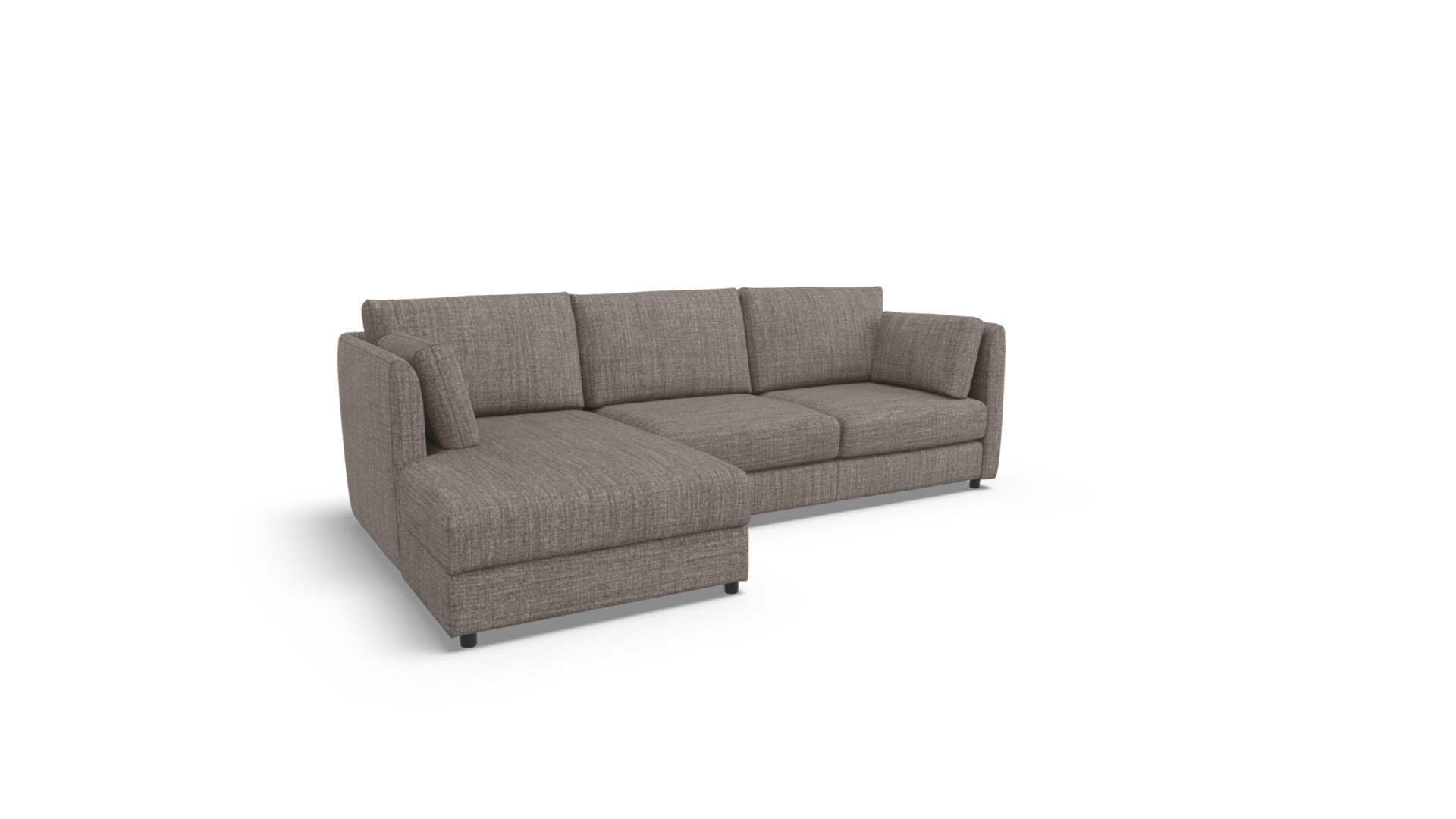 Milner LHF Corner Storage, Chalk Grey