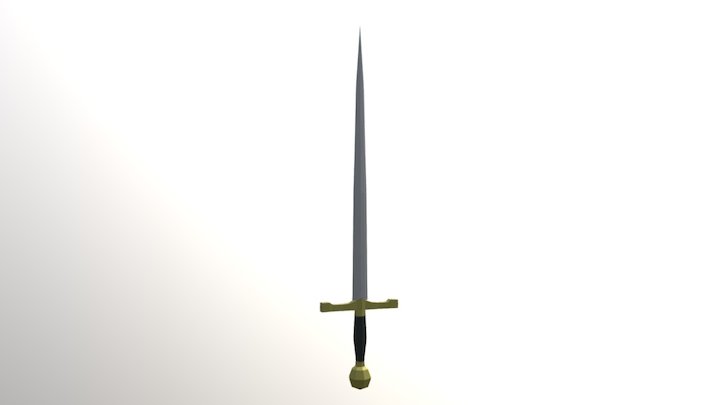 Medieval Sword 3 3D Model