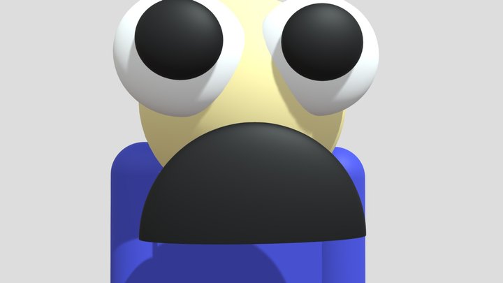 BadSum The Bad- Baldi 3D Model