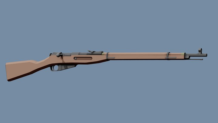 Low-Poly Mosin Nagant