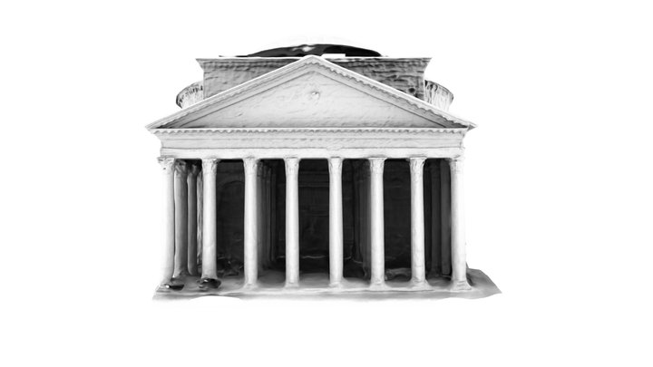 Pantheon Reconstruction by NeuralRecon-W 3D Model
