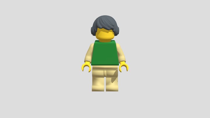 Lego minifig model {RIGGED} 3D Model