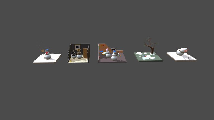 Snow_man_life_1 3D Model