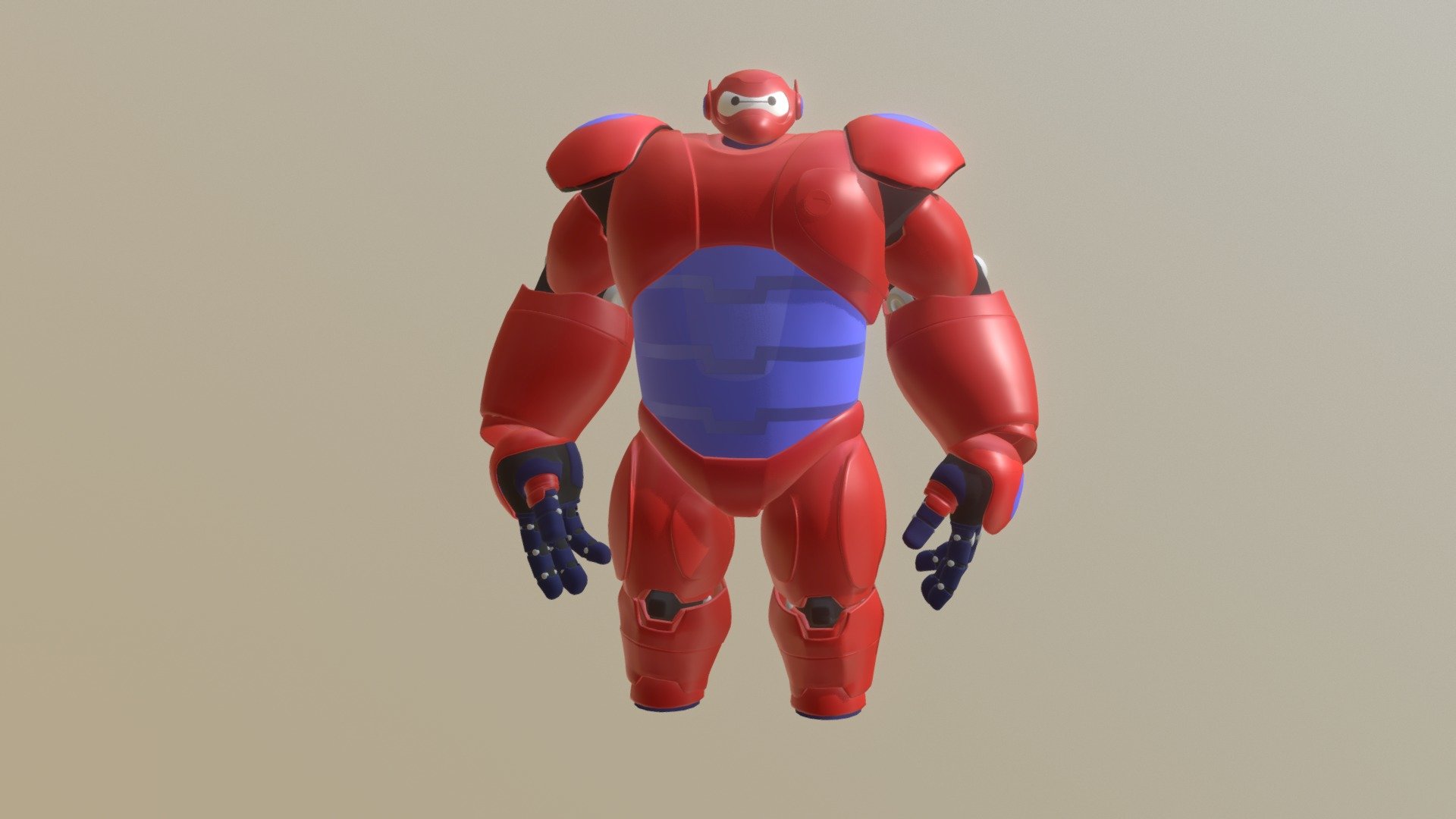 Armored Baymax Fan Art 3d Model By Doodlenotes Doodlenotes