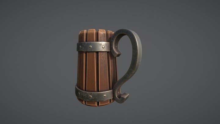 Viking Mug 3D Model