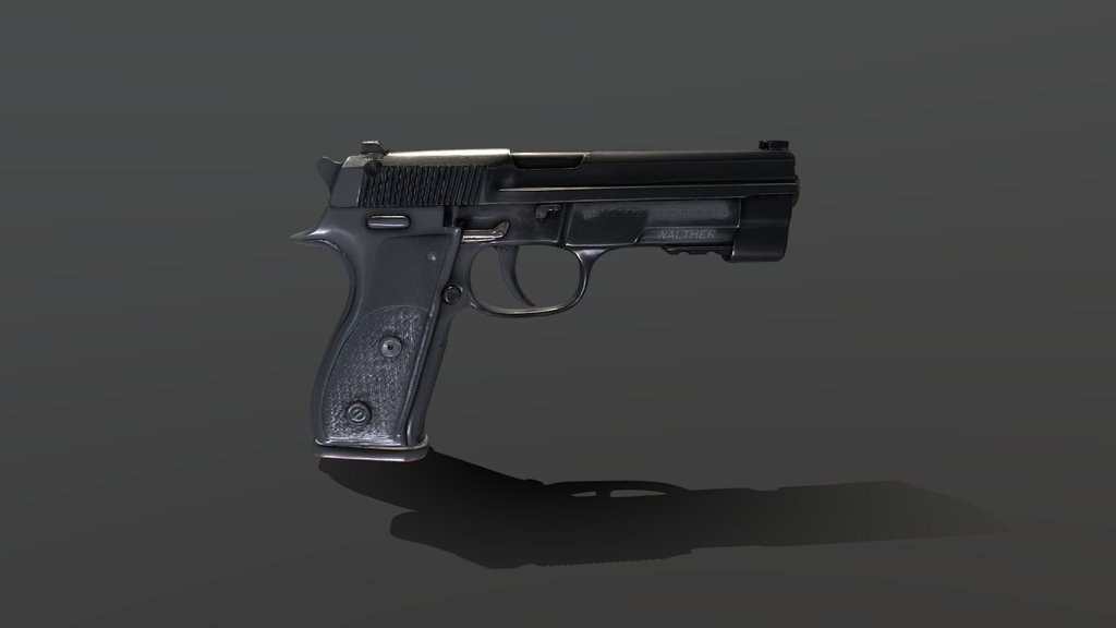 Walther PP/PK Inspired Gun [MESHY 6]