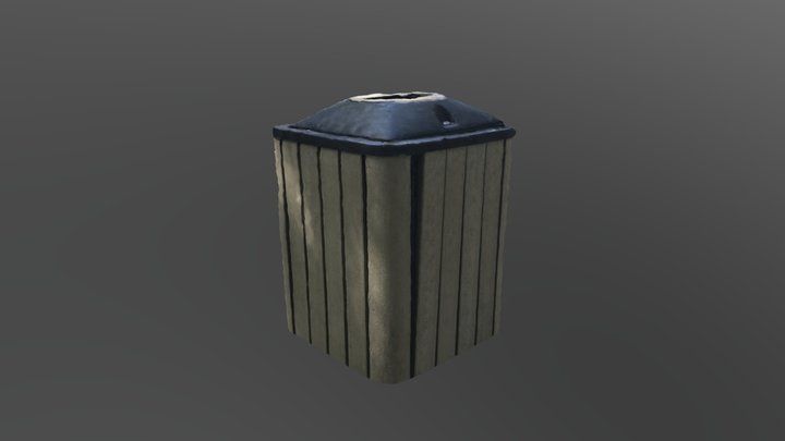 Final trash can model 3D Model
