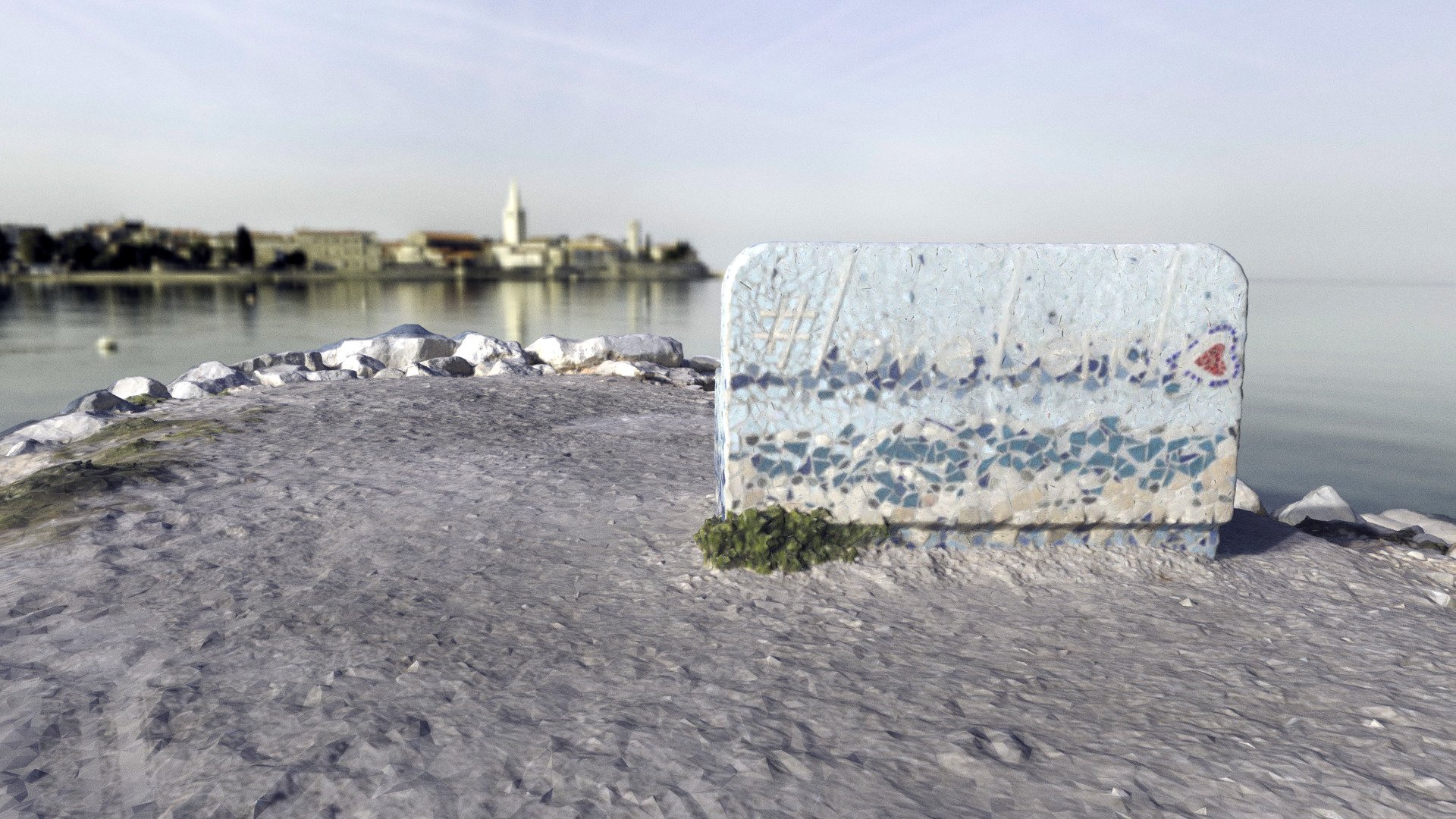 Parenzana Love Bench - Poreč, Croatia - 3D model by Johann Erhard ...