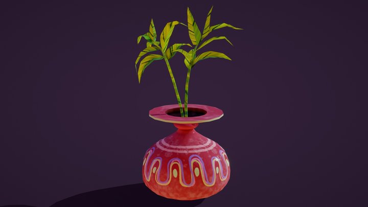 Colorful vase 3D Model
