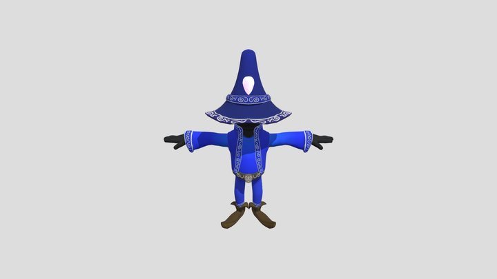 Mage Character 3D Model