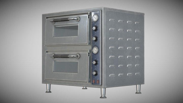 Industrial Pizza Oven 3D Model