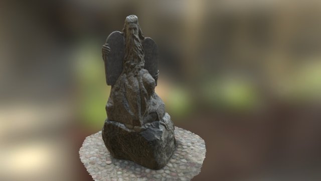Mozės skulptūra prie Kernavės bažnyčios 3D Model