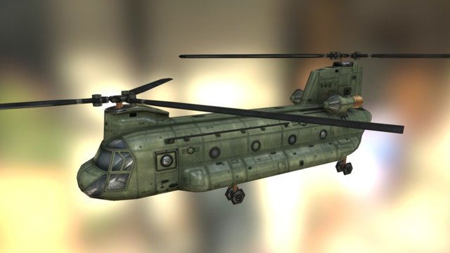 CH-47 Chinook 3D Model
