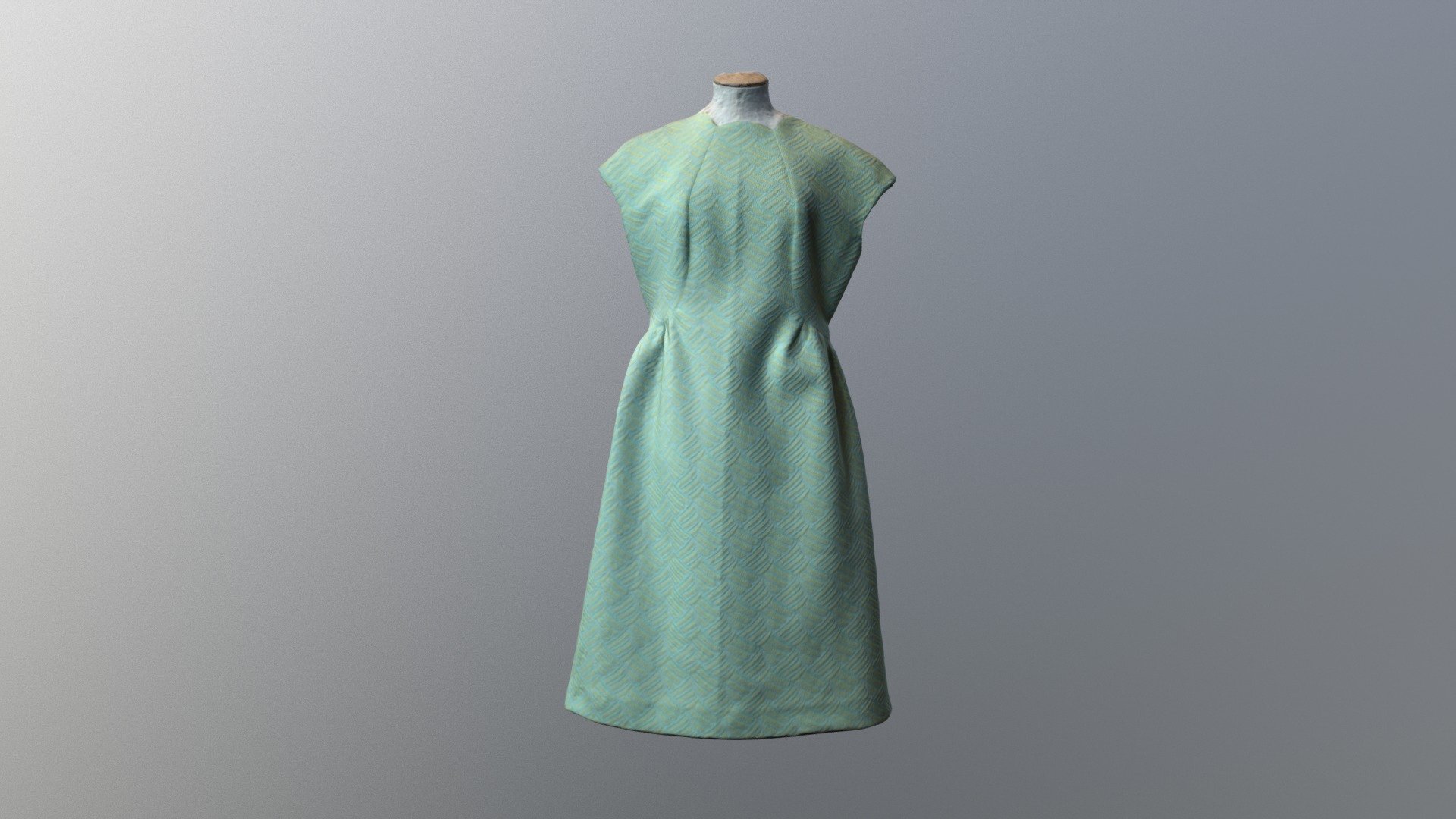 1960s short sleeved crimplene dress