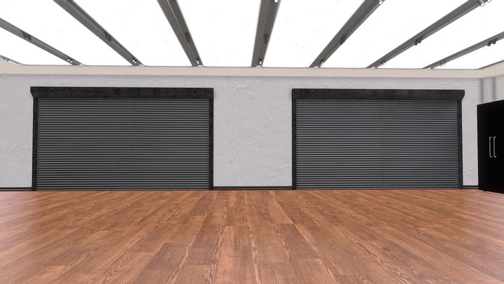 Realistic Car Garage 3D Model