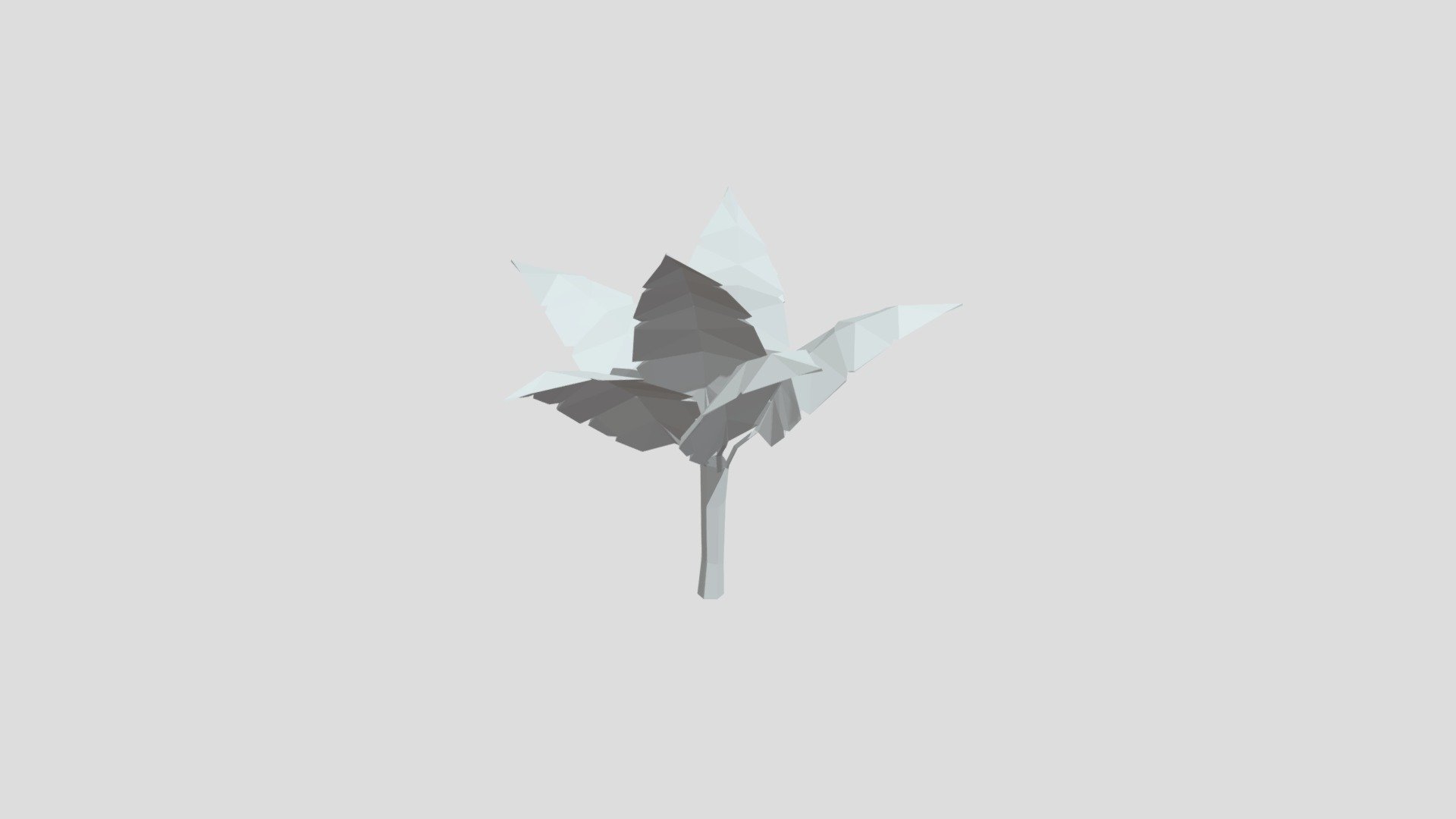 Fishtail palm tree from Poly by Google