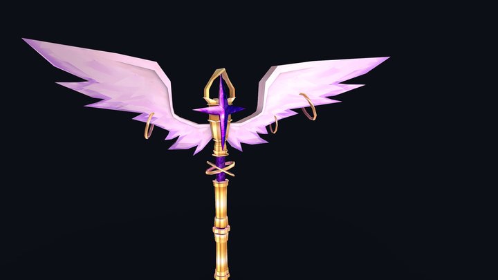 DAE Weaponcraft - Angelic Staff 3D Model
