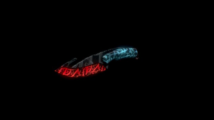 Gut knife | Calligraffiti 3D Model