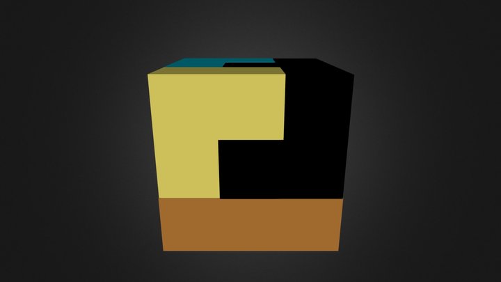Assembly Puzzle Cube 3D Model