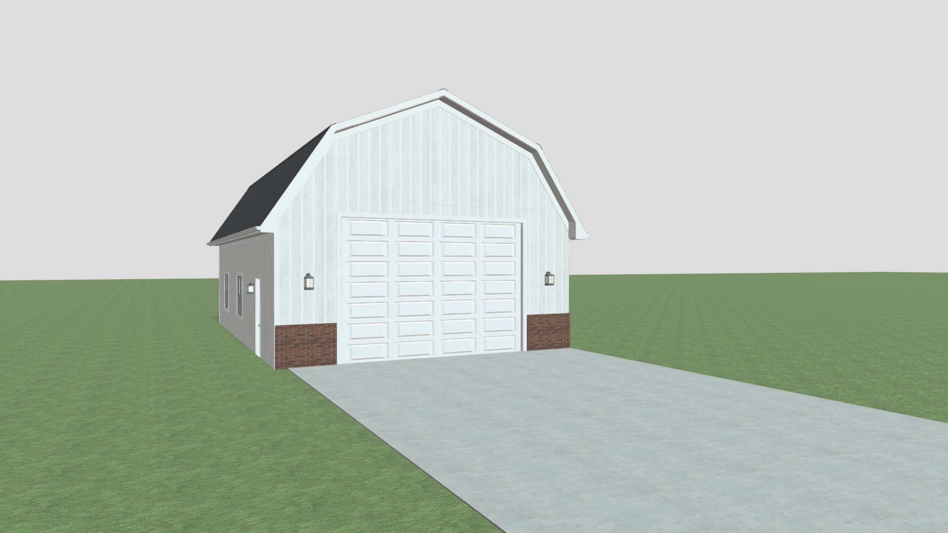 Gambrel Roof - 3D model by OakBridge Development (@oakbridge) [8279f48 ...