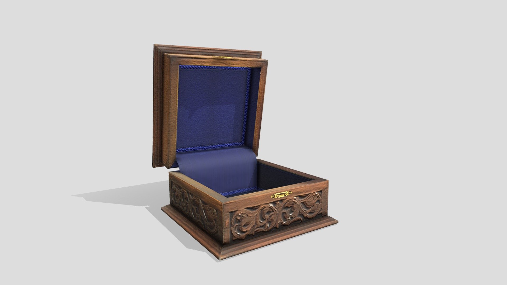 1 Carved Wooden Box