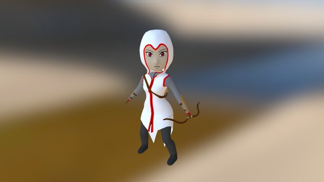 Animated Archer 3D Model