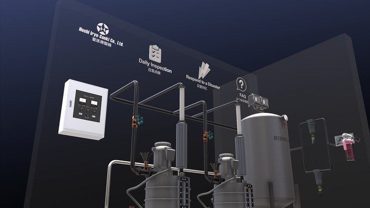 医療ガス供給設備 吸引設備 Medical Vacuum Pumps 3D Model