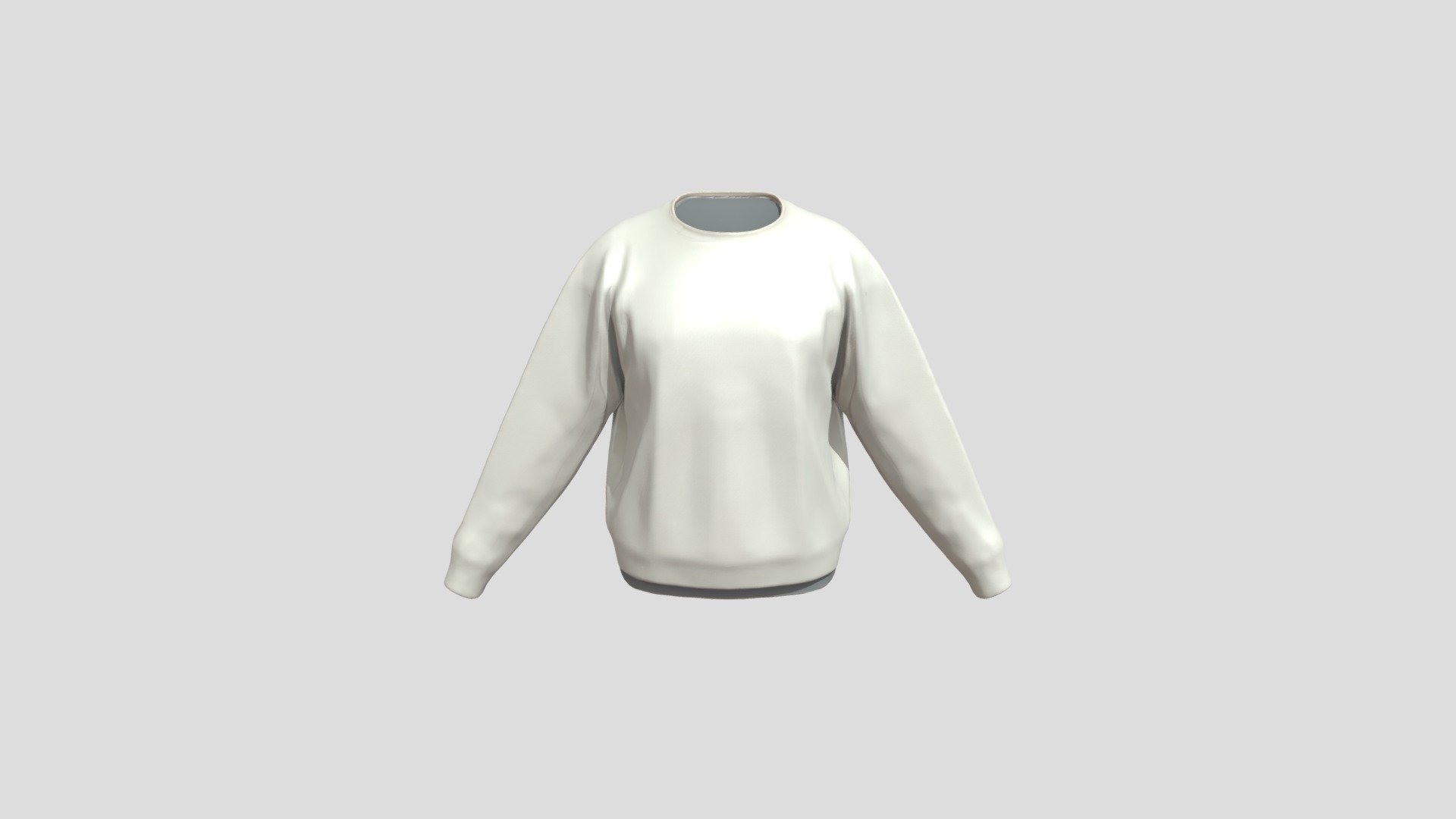beige knitted sweater — Sketchfab embed 3D viewer