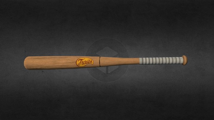 The Warriors baseball bat clean 3D Model