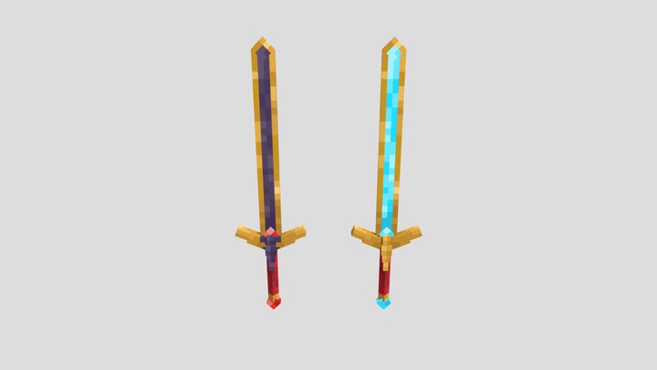 Netherite Minecraft Sword