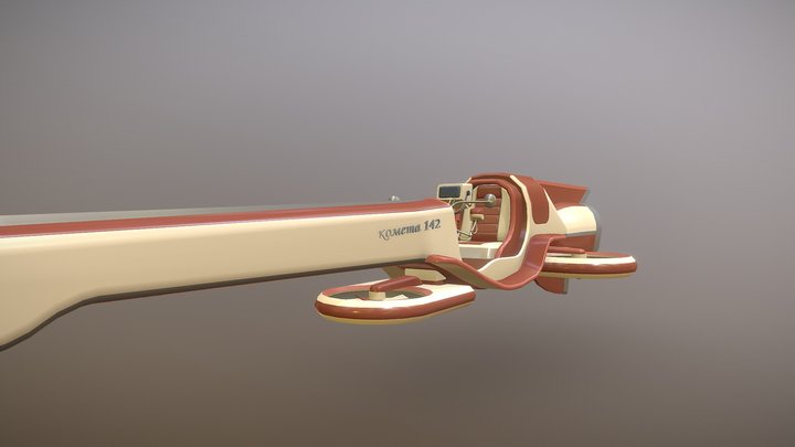 Coursework xyz Soviet flying motorcycle 3D Model