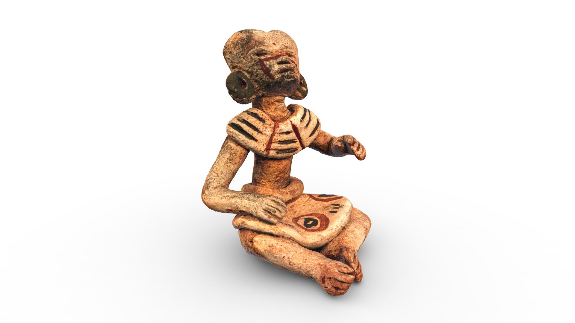 Pre-columbian figurine - Buy Royalty Free 3D model by Luthonium