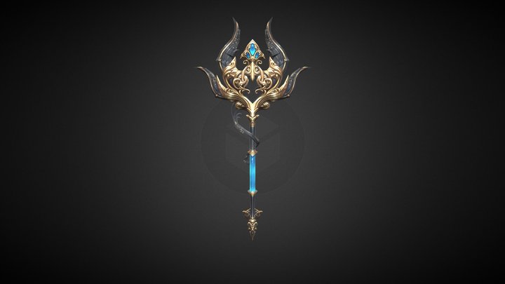 Stylized Fantasy RPG Bell 3 3D Model