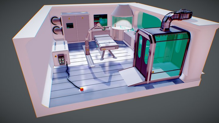 Sci-Fi-Laboratory 3D Model