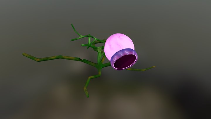 Sick Alien Plant 3D Model