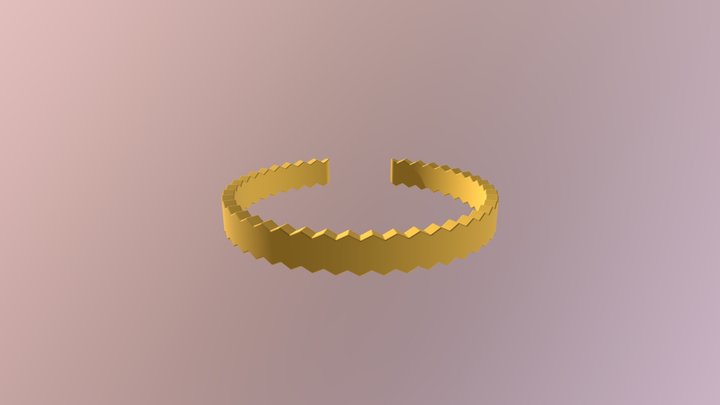 Zig Zag Bracelet 3D Model