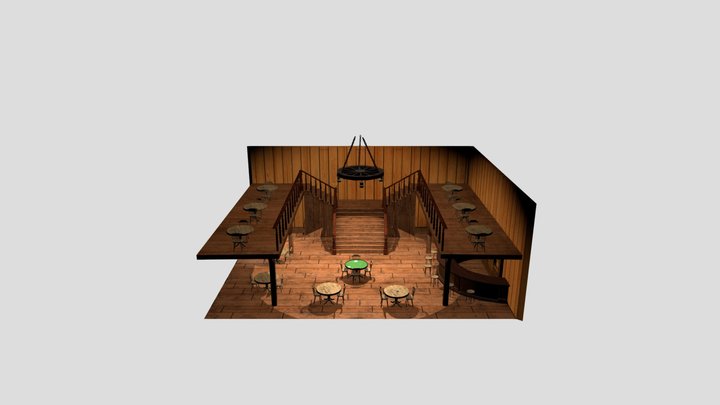 Far West Saloon 3D Model