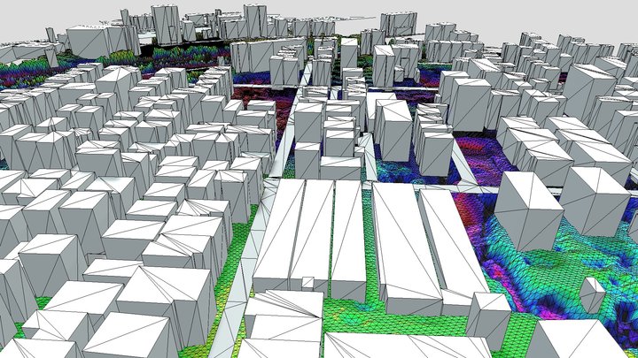 Visualizing MicroTerrain with CityGML (Test4fbx) 3D Model