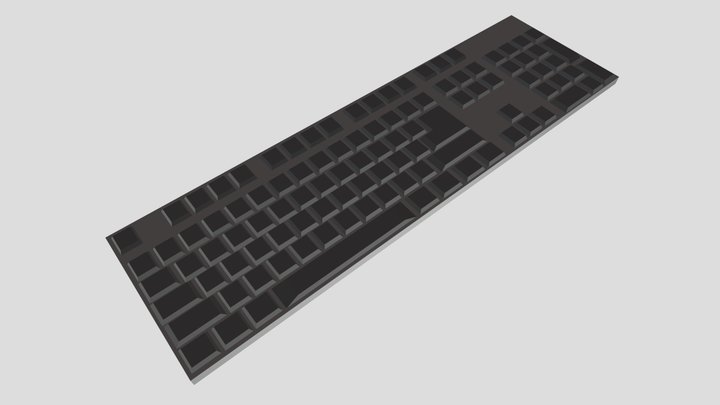 Keybord Low-Poly FREE – Free 3D Model STL