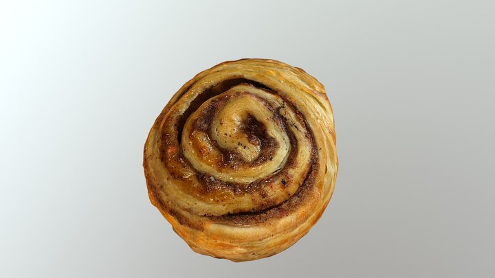 Cinnamon Pastry 3D Model