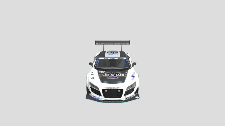 Audi R8 LMS Ultra Time Attack CARX 3D Model