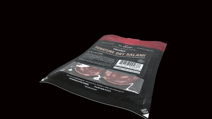 Package Of Sausage (8) 3D Model