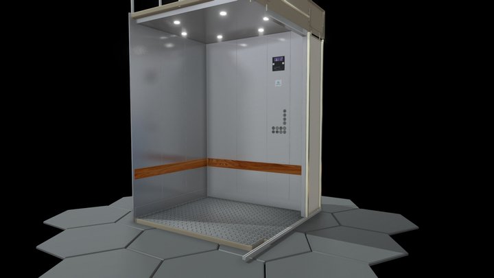 TKE Lot15 Service Lift 3D Model