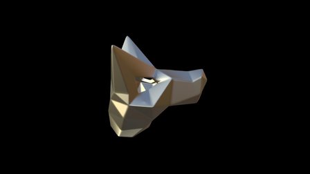 Wolf lowpoly 3D Model